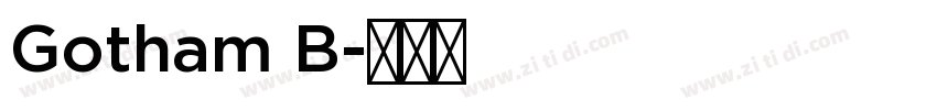 Gotham B字体转换